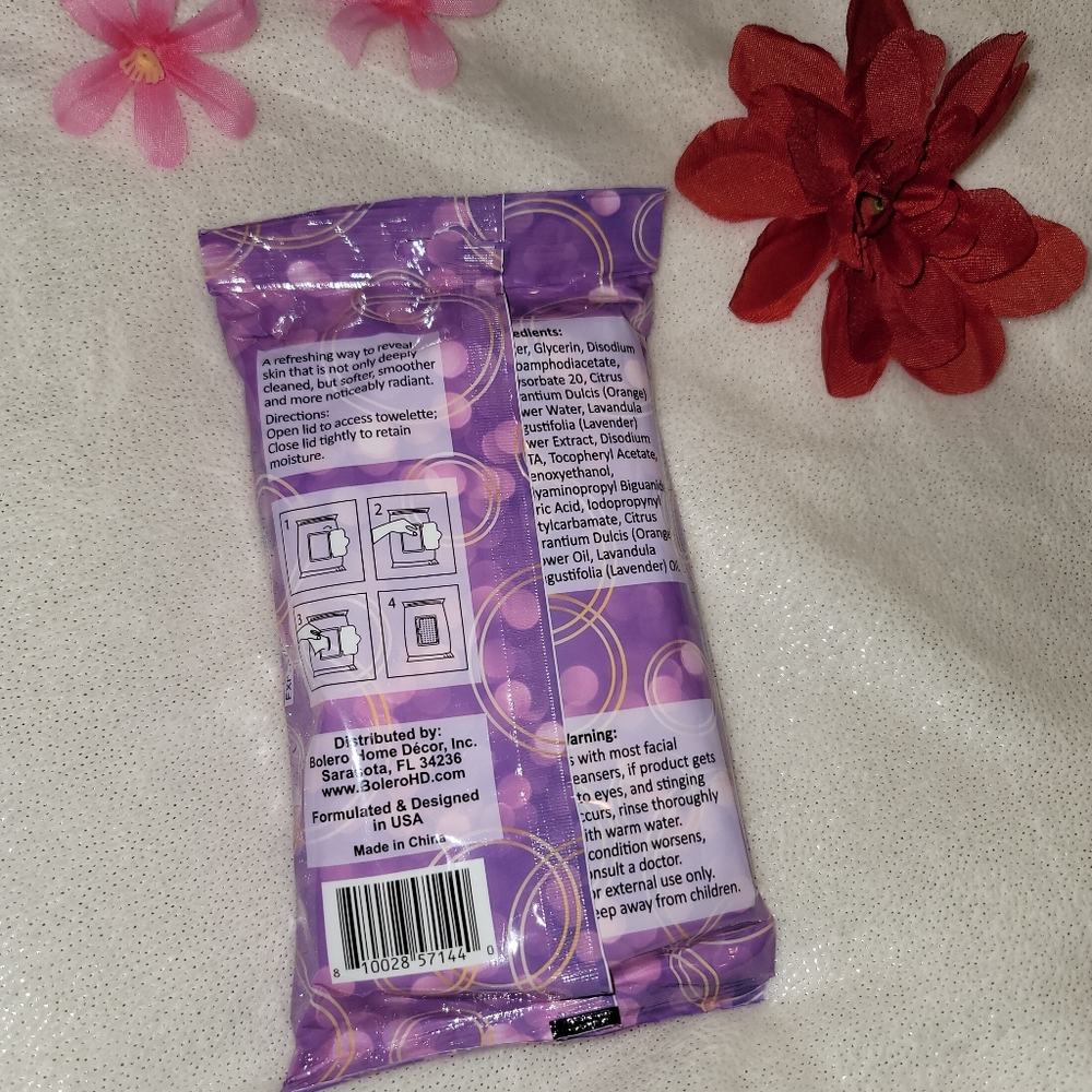 Facial wipes